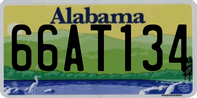 AL license plate 66AT134