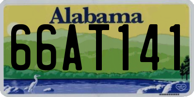 AL license plate 66AT141