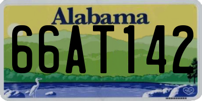 AL license plate 66AT142