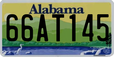 AL license plate 66AT145
