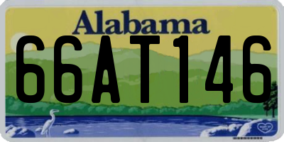 AL license plate 66AT146