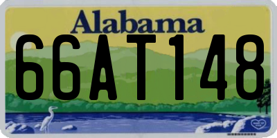 AL license plate 66AT148