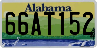 AL license plate 66AT152