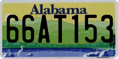 AL license plate 66AT153