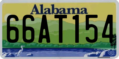AL license plate 66AT154