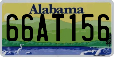 AL license plate 66AT156