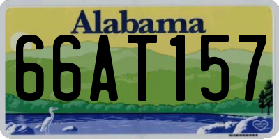 AL license plate 66AT157