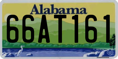 AL license plate 66AT161