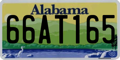 AL license plate 66AT165