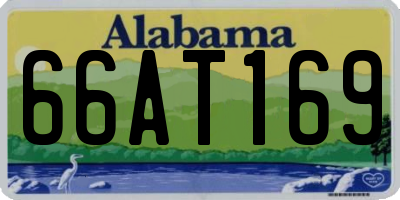 AL license plate 66AT169