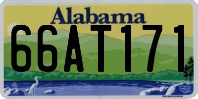 AL license plate 66AT171