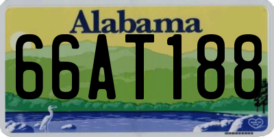 AL license plate 66AT188