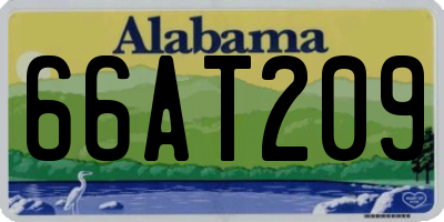 AL license plate 66AT209