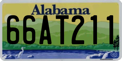 AL license plate 66AT211