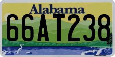 AL license plate 66AT238