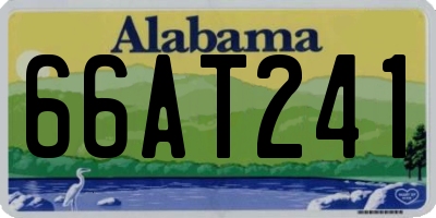AL license plate 66AT241