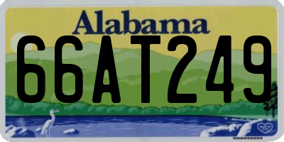 AL license plate 66AT249