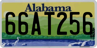 AL license plate 66AT256