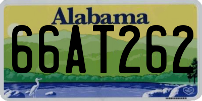 AL license plate 66AT262