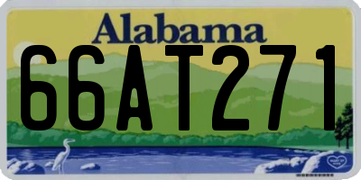 AL license plate 66AT271