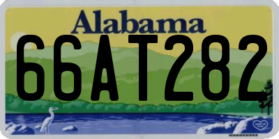 AL license plate 66AT282