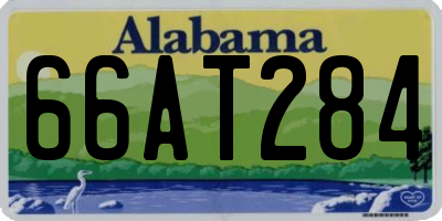 AL license plate 66AT284