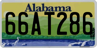 AL license plate 66AT286
