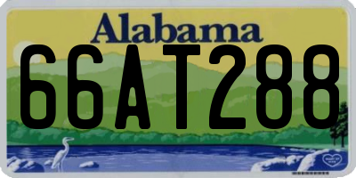 AL license plate 66AT288
