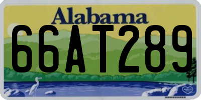 AL license plate 66AT289