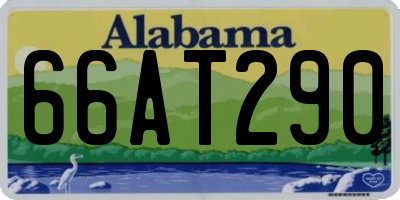 AL license plate 66AT290