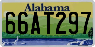 AL license plate 66AT297