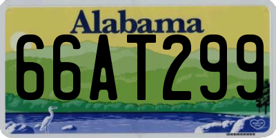 AL license plate 66AT299