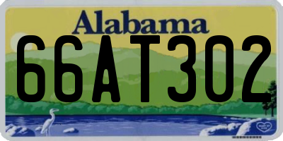 AL license plate 66AT302