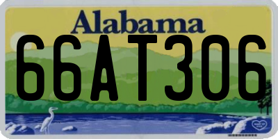 AL license plate 66AT306