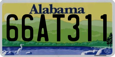 AL license plate 66AT311
