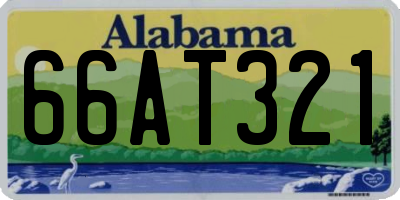 AL license plate 66AT321