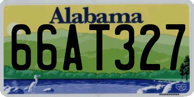 AL license plate 66AT327