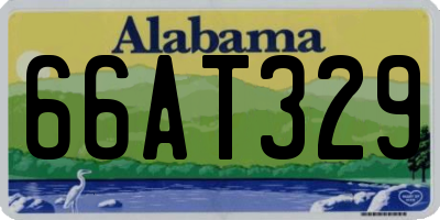 AL license plate 66AT329