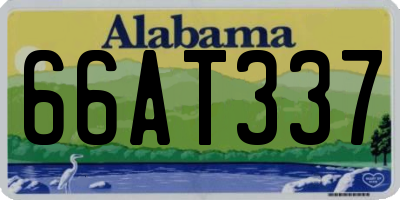 AL license plate 66AT337