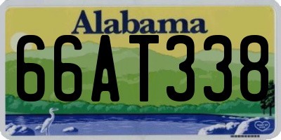 AL license plate 66AT338