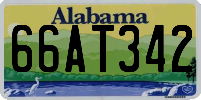 AL license plate 66AT342