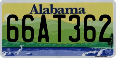 AL license plate 66AT362