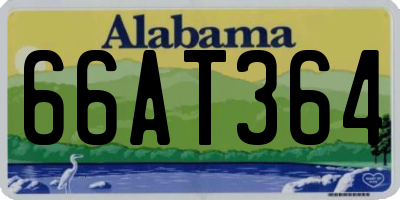 AL license plate 66AT364
