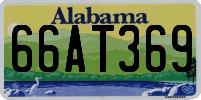 AL license plate 66AT369