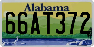 AL license plate 66AT372