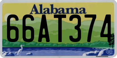 AL license plate 66AT374