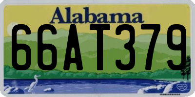 AL license plate 66AT379