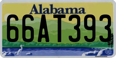 AL license plate 66AT393