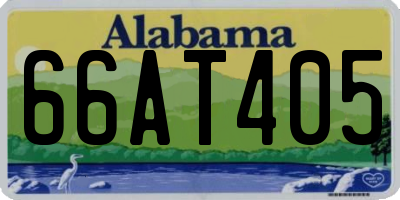 AL license plate 66AT405