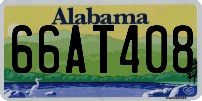 AL license plate 66AT408